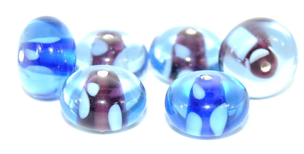 Lampwork HandMade Beads,P (-P), Glass, Czech Republic