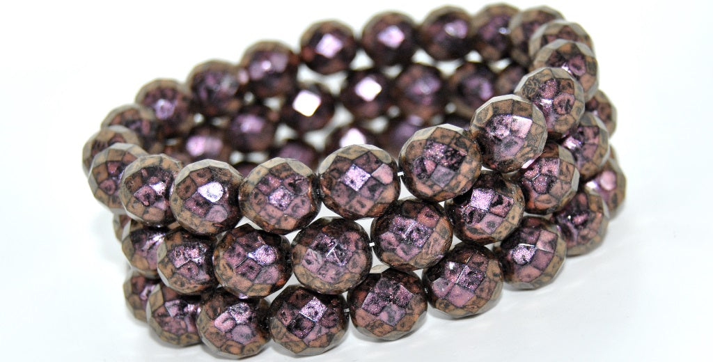 Fire Polished Round Faceted Beads,Black 86944 (23980-86944), Glass, Czech Republic