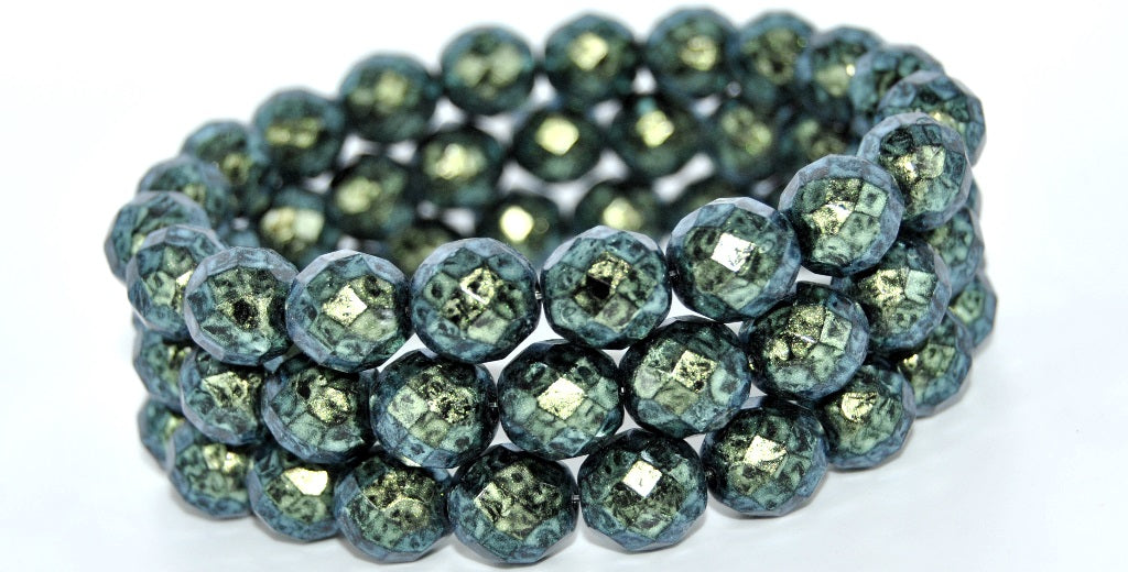 Fire Polished Round Faceted Beads,Black 86922 (23980-86922), Glass, Czech Republic