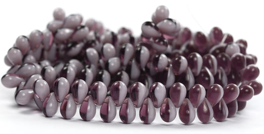 Pear Teardrop Pressed Glass Beads,24010200 (24010200), Glass, Czech Republic