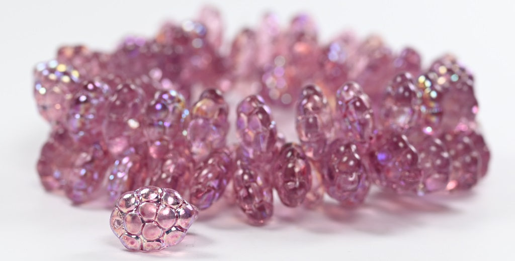 Pressed Beads Grape Crystal 34306 Ab (00030-34306-AB), Glass, Czech Republic